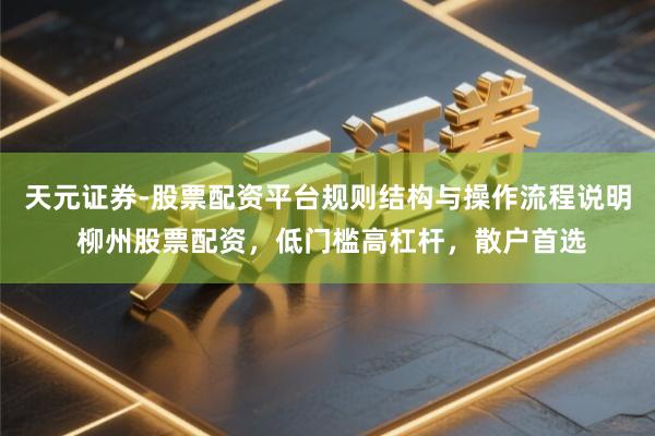 天元证券-股票配资平台规则结构与操作流程说明 柳州股票配资，低门槛高杠杆，散户首选