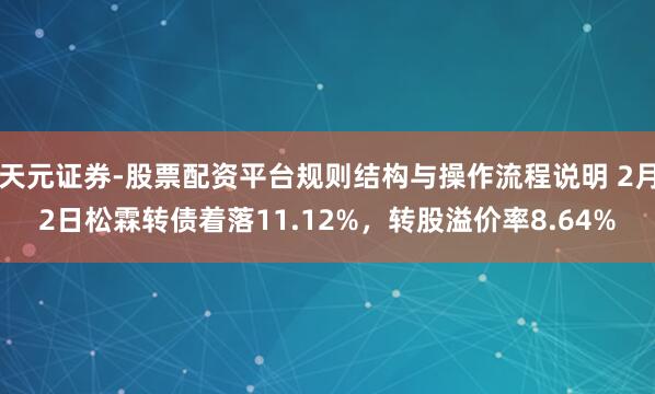 天元证券-股票配资平台规则结构与操作流程说明 2月2日松霖转债着落11.12%,转股溢价率8.64%