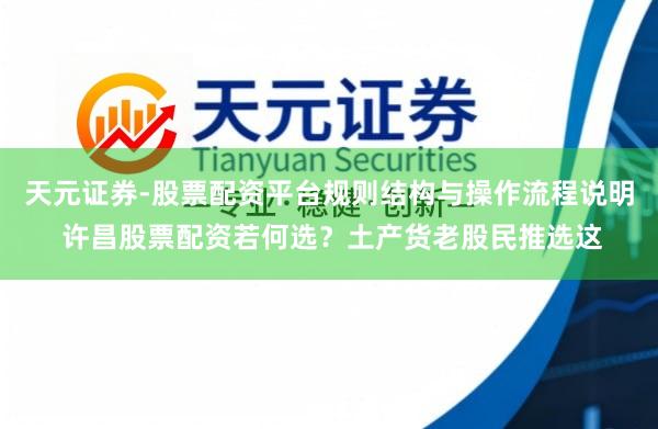 天元证券-股票配资平台规则结构与操作流程说明 许昌股票配资若何选？土产货老股民推选这